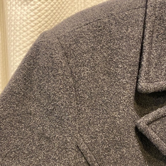 St. John's Bay Charcoal Double-Breasted Pea Coat - Picture 5 of 12